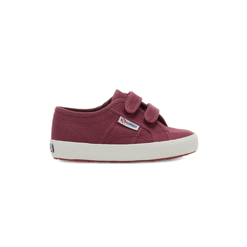 ZAPATILLA SUPERGA KIDS 2750 STRAPS BURGUNDY - 1