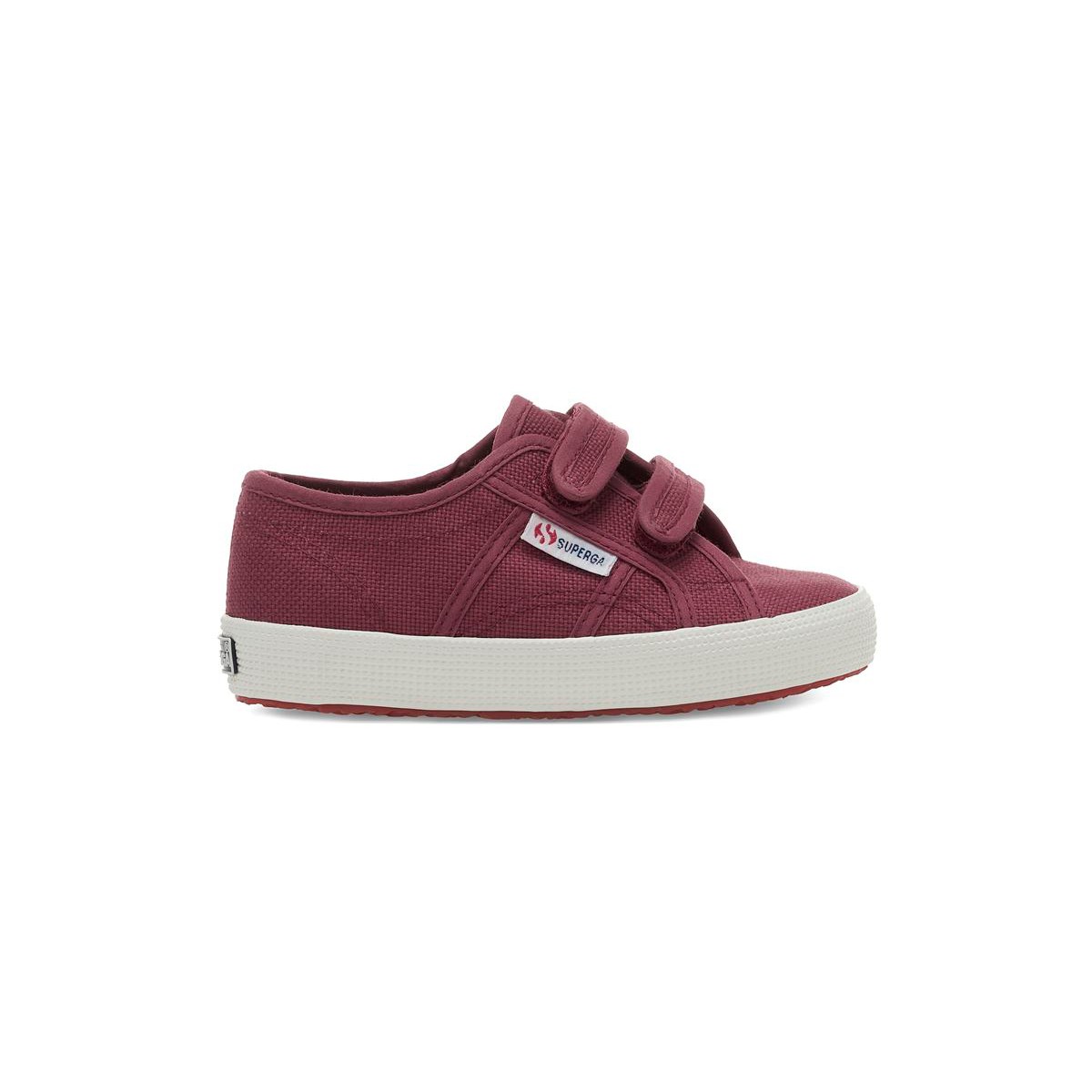ZAPATILLA SUPERGA KIDS 2750 STRAPS BURGUNDY - 1