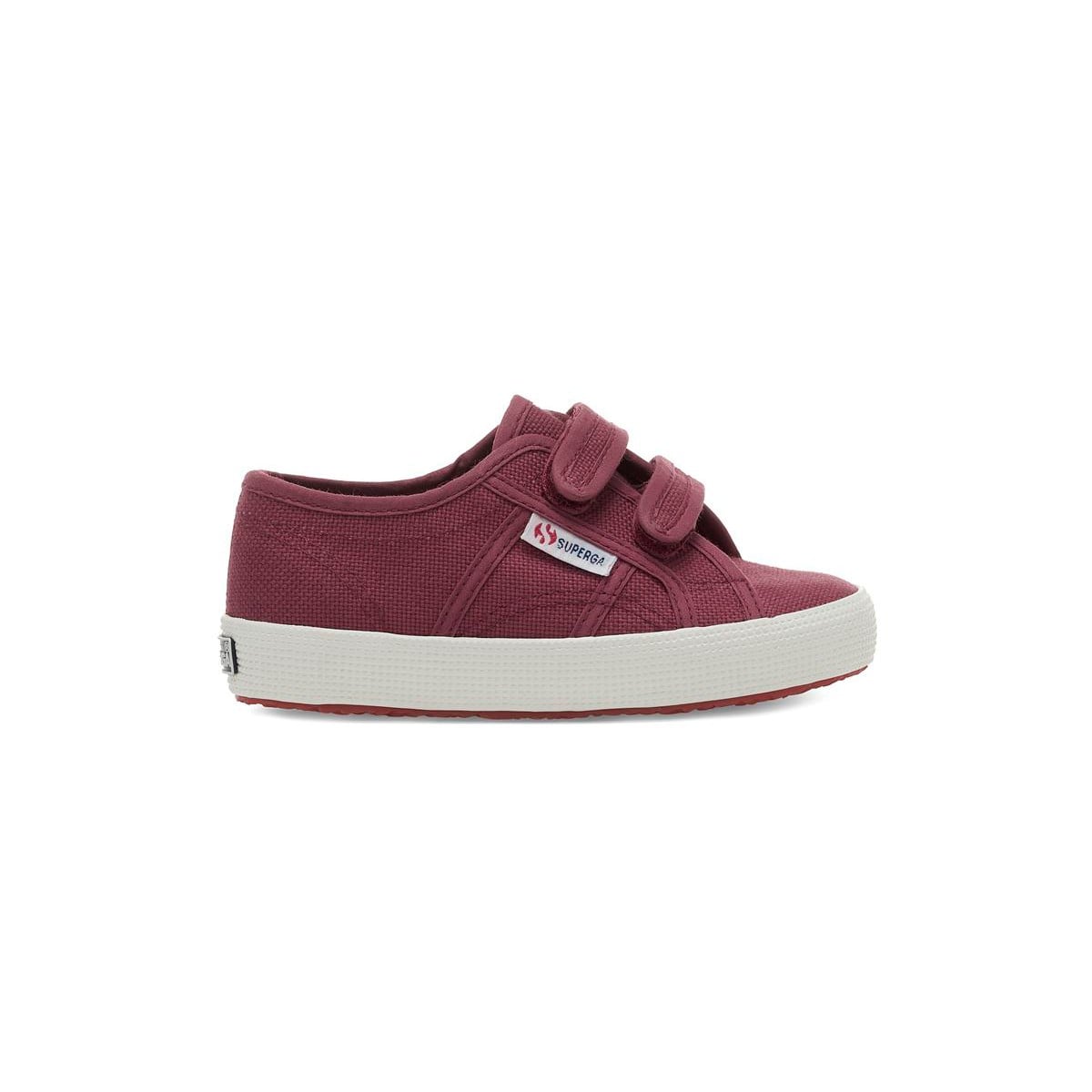 ZAPATILLA SUPERGA KIDS 2750 STRAPS BURGUNDY - 1