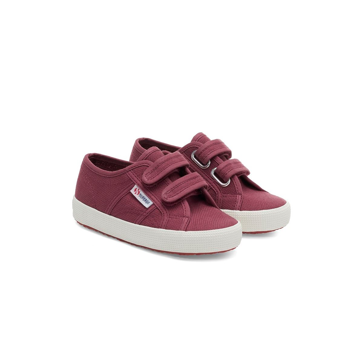 ZAPATILLA SUPERGA KIDS 2750 STRAPS BURGUNDY - 2