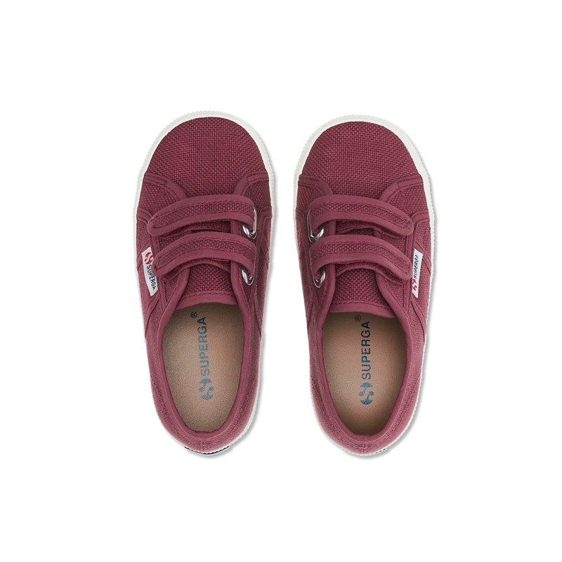 ZAPATILLA SUPERGA KIDS 2750 STRAPS BURGUNDY - 4