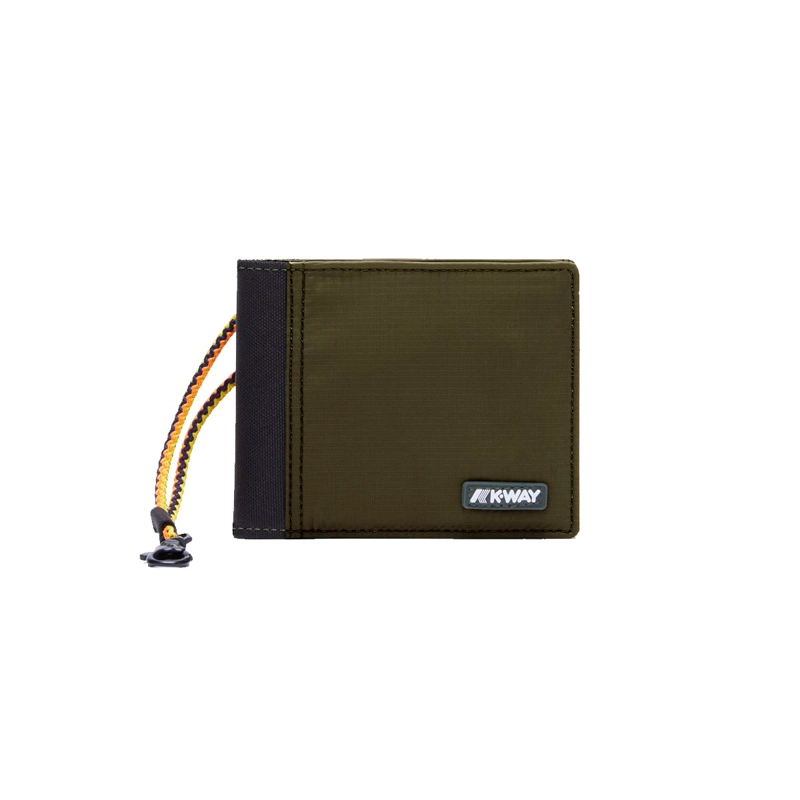 BILLETERA K-WAY PACKABLE LESCHELLE GREEN BLACKISH - 1