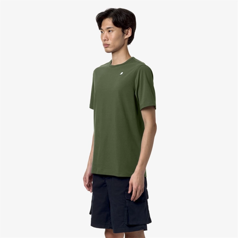 POLERA K-WAY MEN ADAME STRETCH GREEN CYPRESS - 3