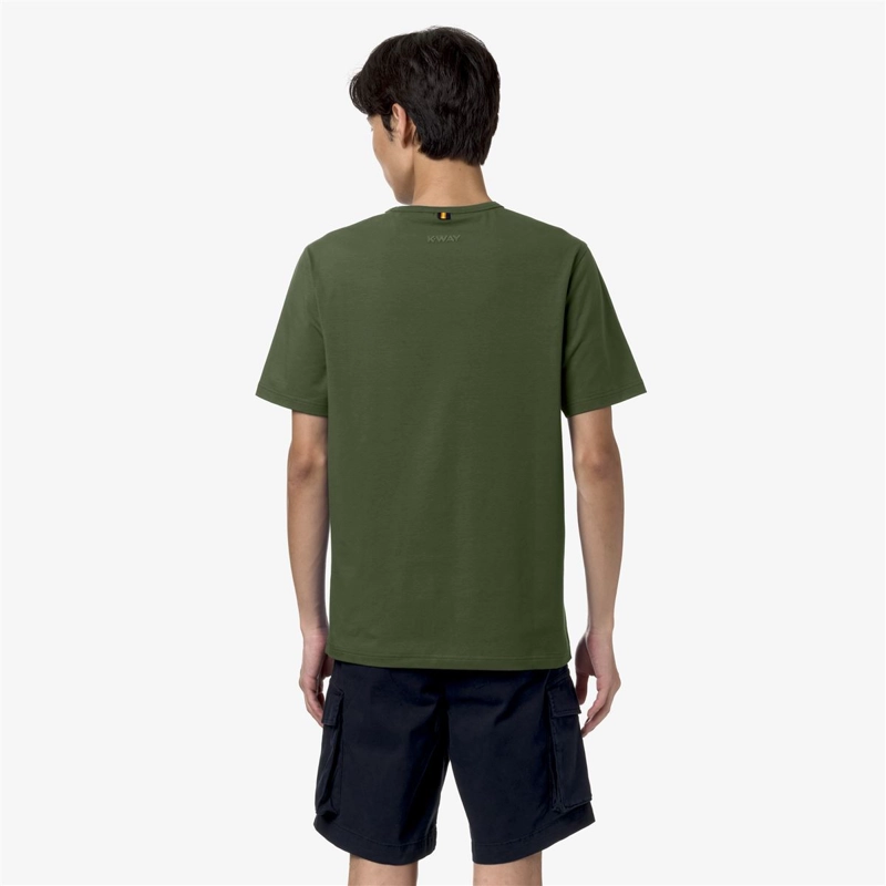 POLERA K-WAY MEN ADAME STRETCH GREEN CYPRESS - 4