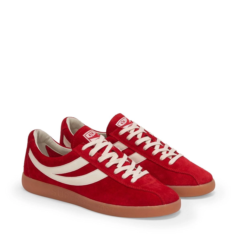 ZAPATILLA SUPERGA 1960 CAPRI SPORT RED WHITE MASTICE GUM - 2