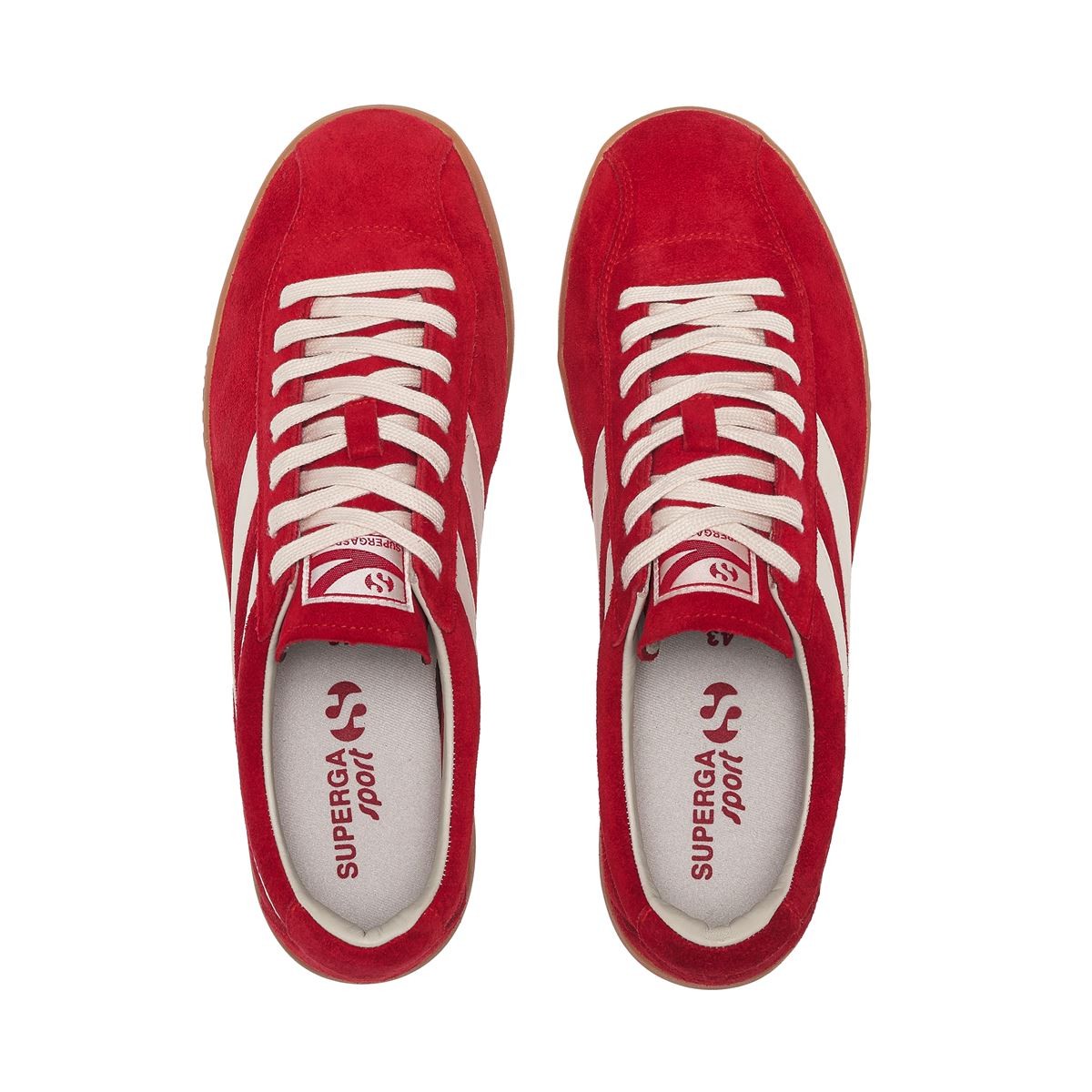 ZAPATILLA SUPERGA 1960 CAPRI SPORT RED WHITE MASTICE GUM - 4