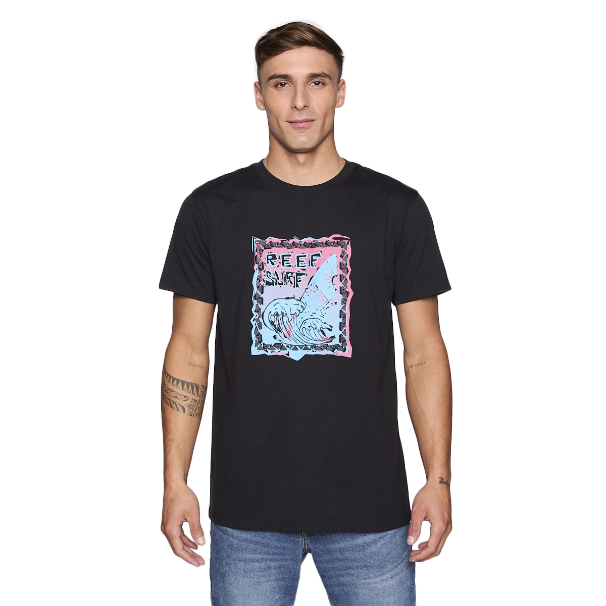 POLERA REEF MEN SURF SURF BLACK - 1