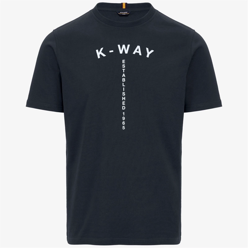 POLERA K-WAY MEN ODOM TYPO ESTABLISHED BLUE DEPTH - 1