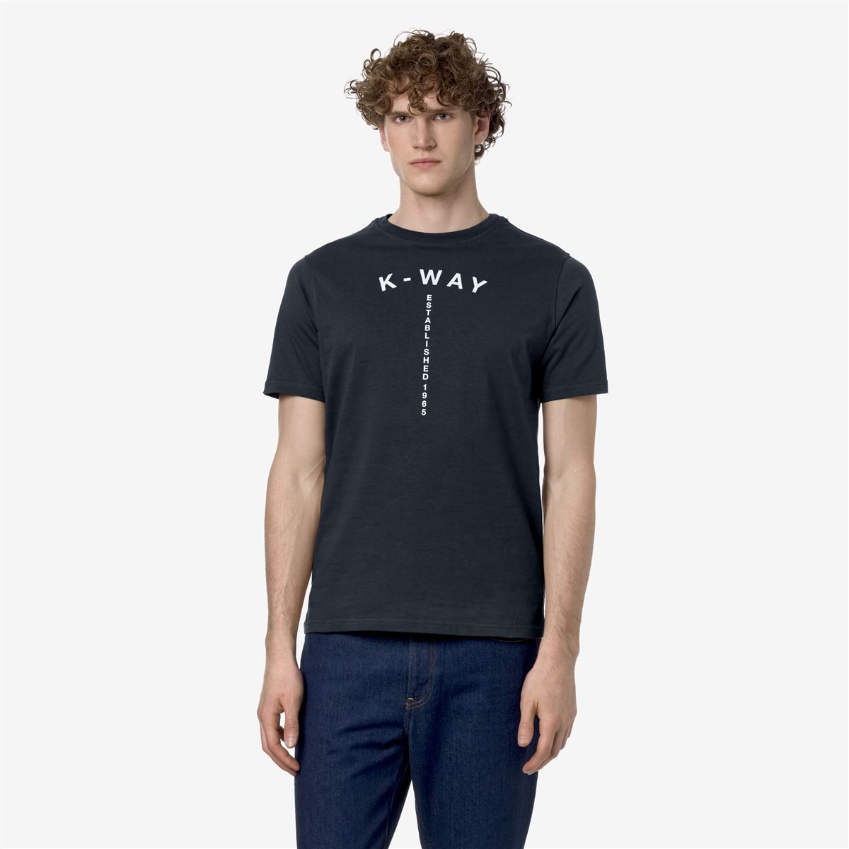 POLERA K-WAY MEN ODOM TYPO ESTABLISHED BLUE DEPTH - 2