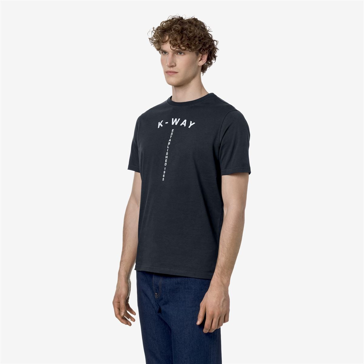 POLERA K-WAY MEN ODOM TYPO ESTABLISHED BLUE DEPTH - 3