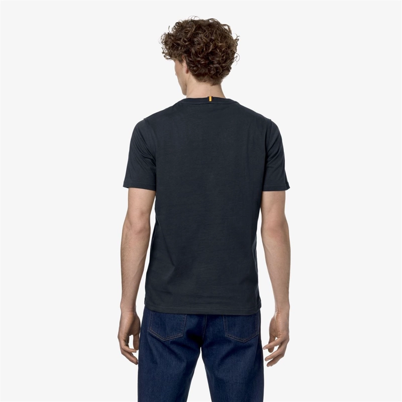 POLERA K-WAY MEN ODOM TYPO ESTABLISHED BLUE DEPTH - 4