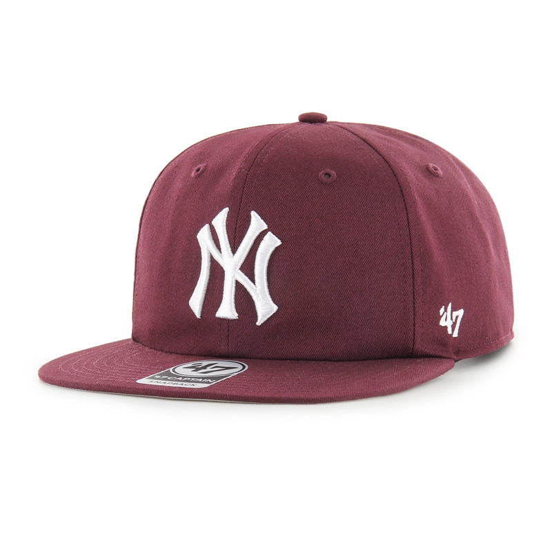 JOCKEY NEW YORK YANKEES CAPTAIN SNAPBACK DARK MAROON - 1