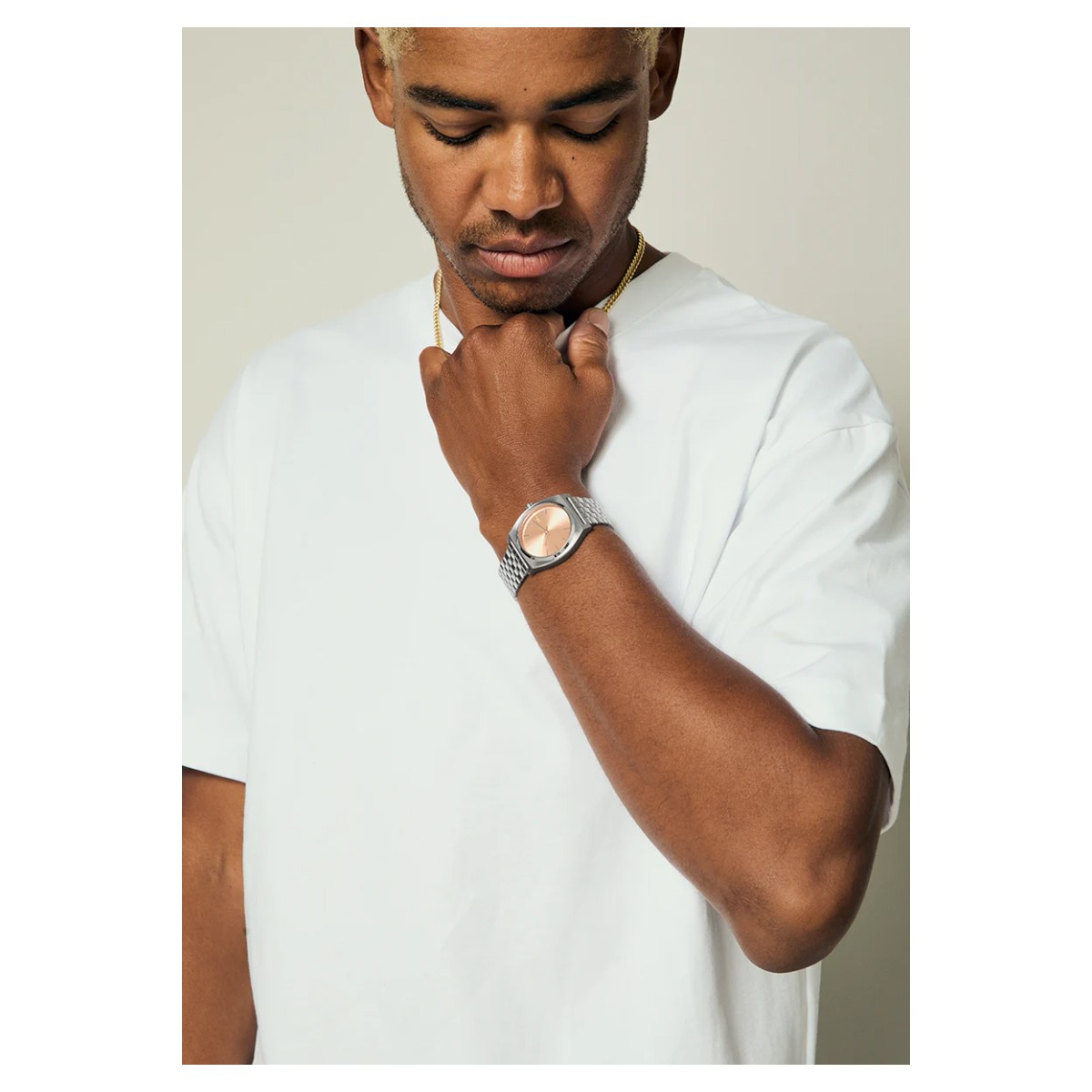 RELOJ NIXON TIME TELLER SILVER CORAL - 6