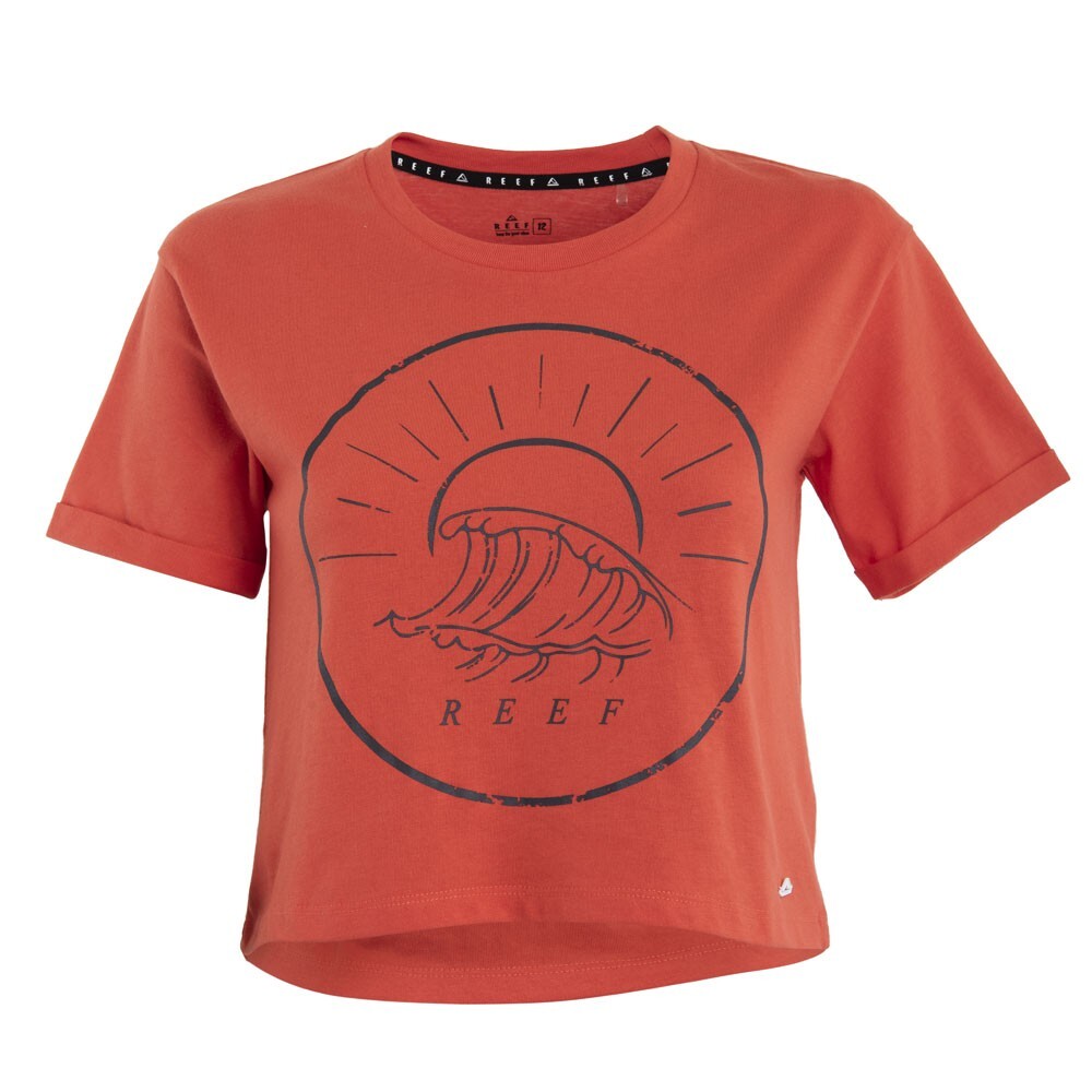 POLERA KIDS CROP TOP RED WAVE - 1