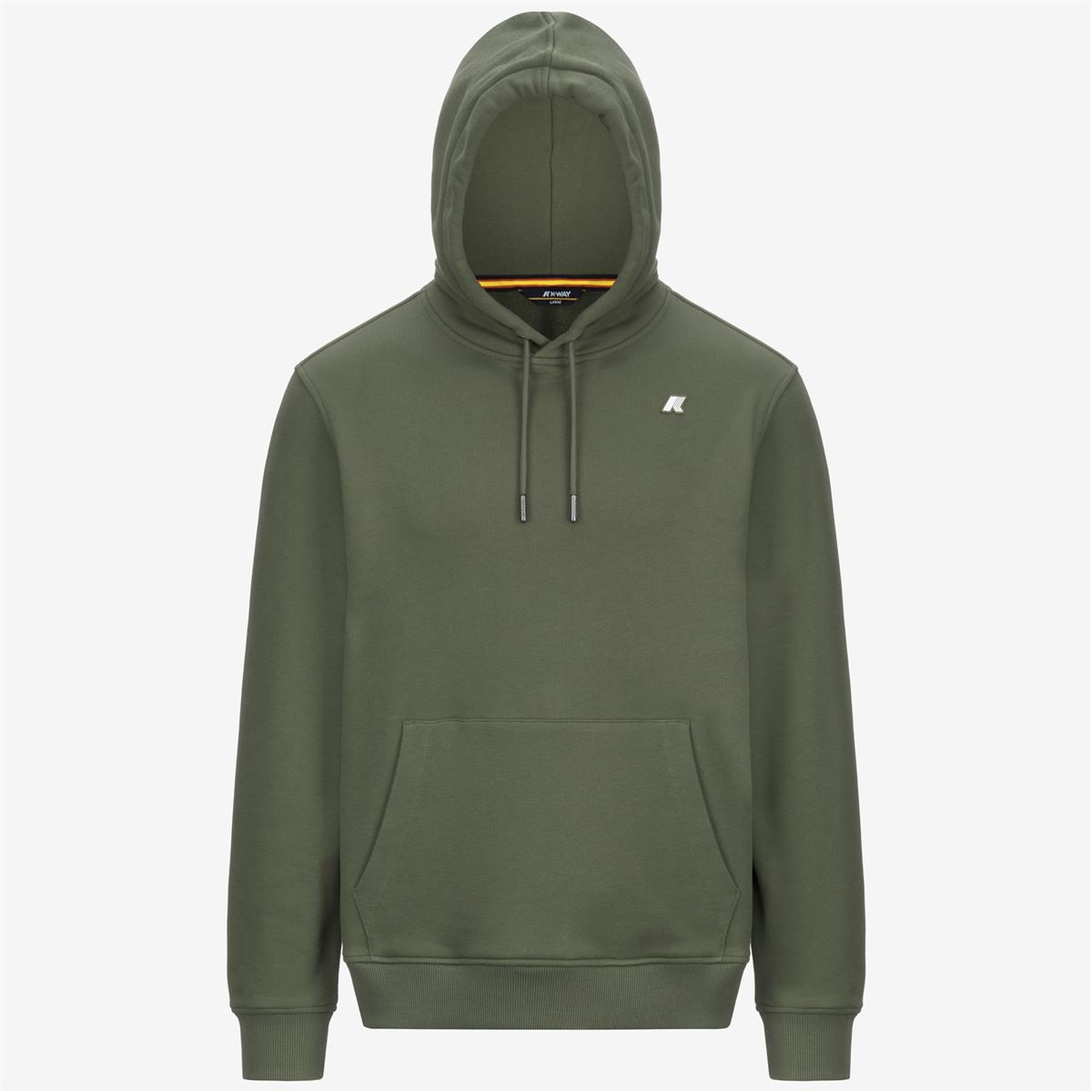 POLERON K-WAY MEN BARNIE FRENCH TERRY GREEN LICHEN - 5