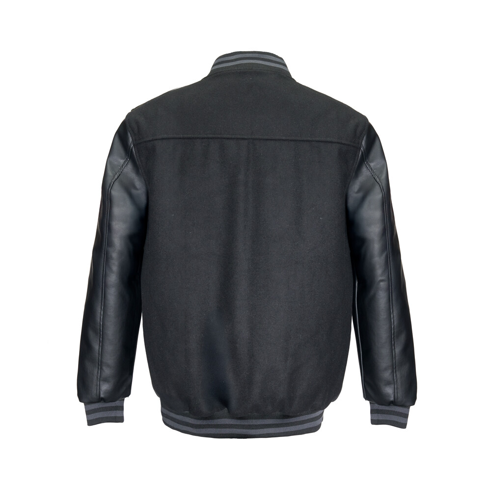 CHAQUETA WHATUP HOMBRE VARSITY FULL ZIPPER BLACK - 2