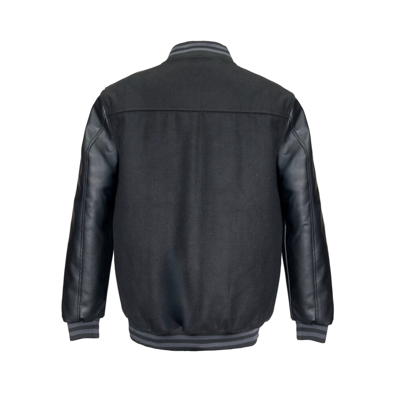 CHAQUETA WHATUP HOMBRE VARSITY FULL ZIPPER BLACK - 2