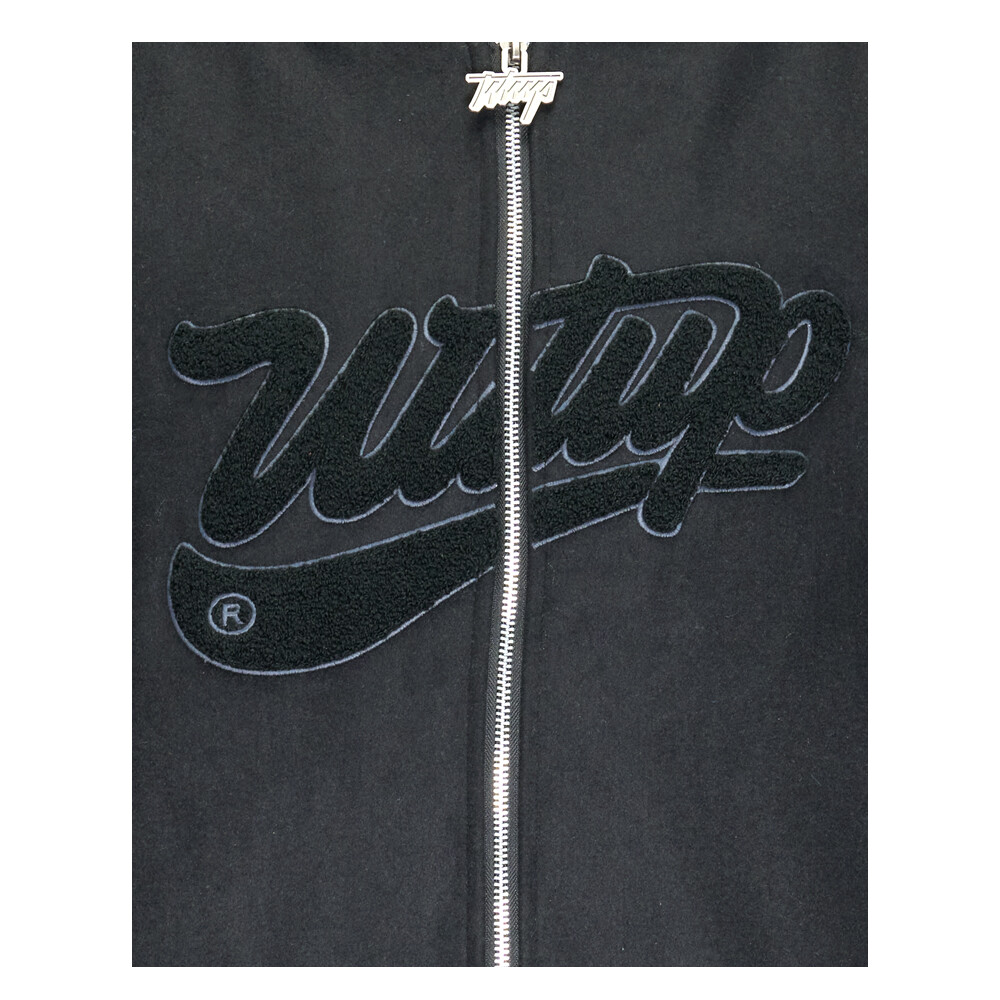 CHAQUETA WHATUP HOMBRE VARSITY FULL ZIPPER BLACK - 3