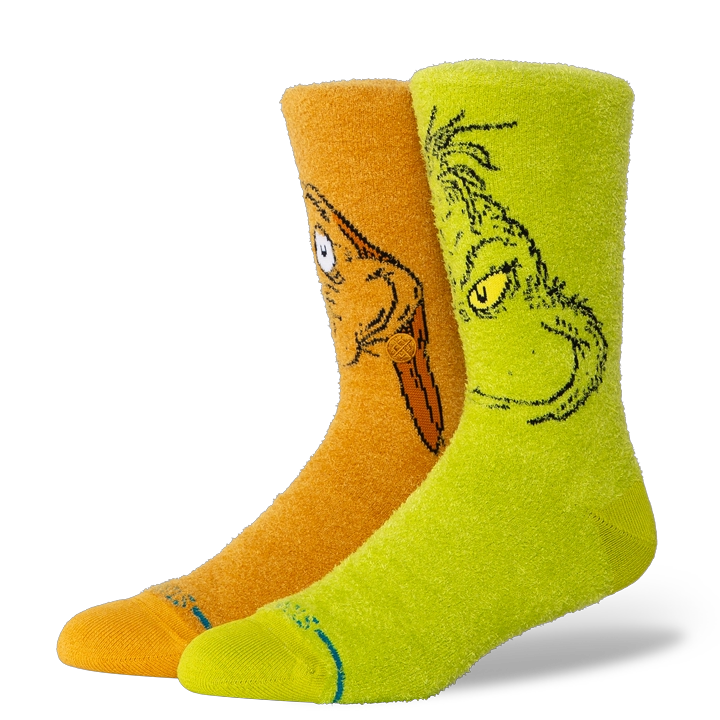 STANCE SOCK GRINCH AND MAX GREEN BROWN - 1