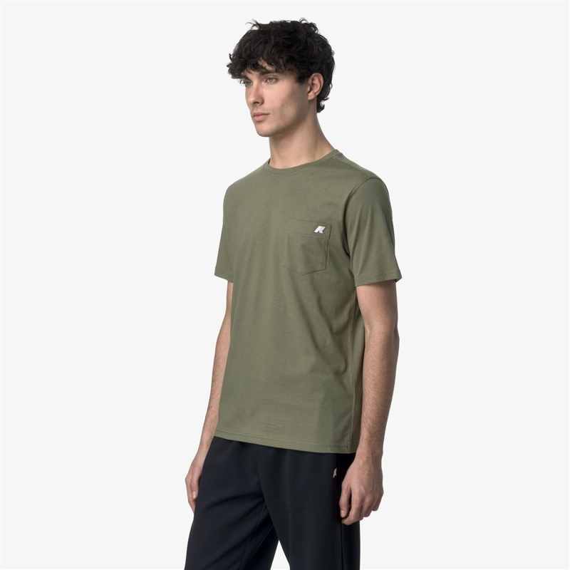POLERA K-WAY MEN SIGUR GREEN LICHEN - 3