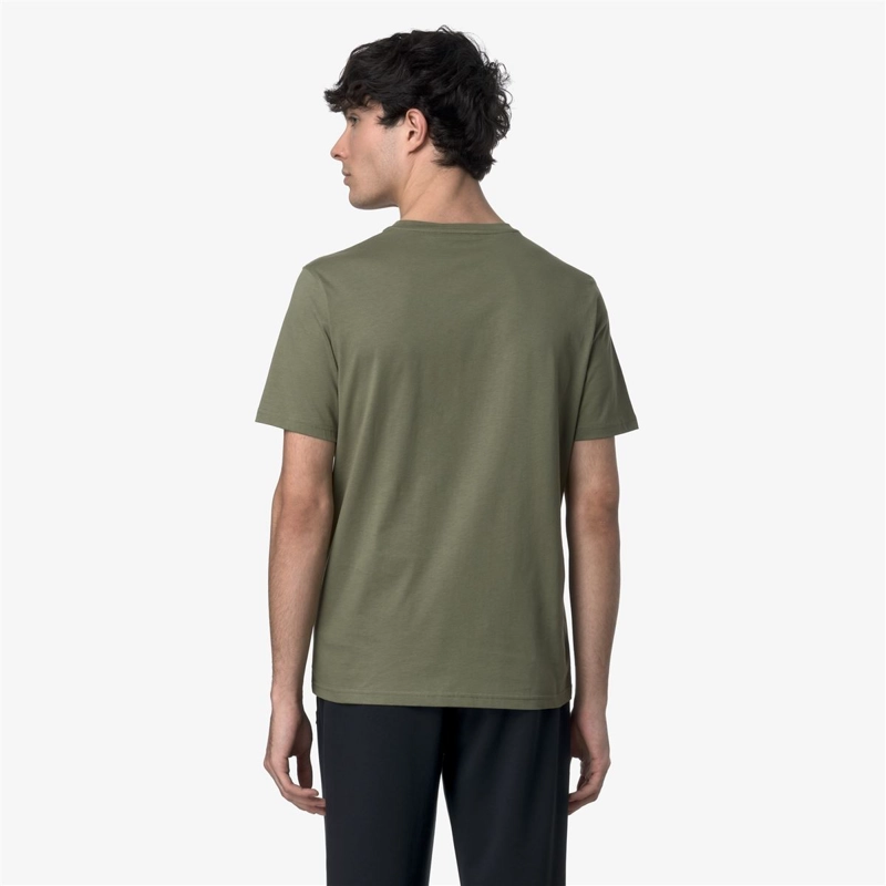 POLERA K-WAY MEN SIGUR GREEN LICHEN - 4