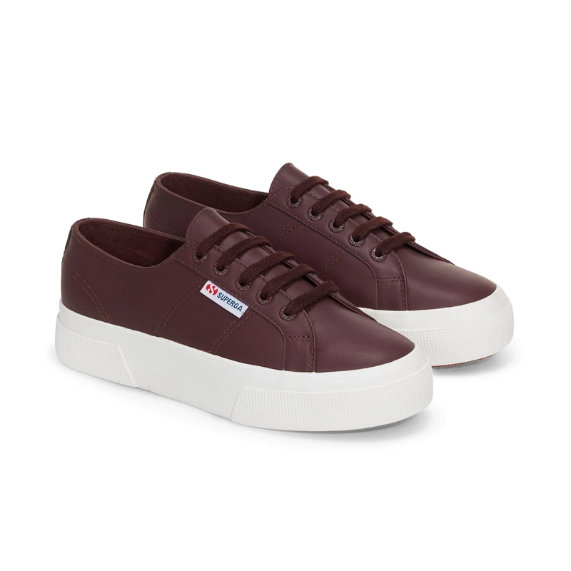 ZAPATILLA 2740 PLATFORM NAPPA BROWN DARK F AVORIO - 2