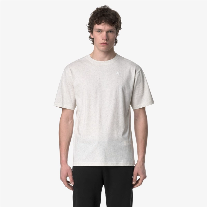POLERA K-WAY MEN SOLO WHITE BLEACH MELANGE - 2