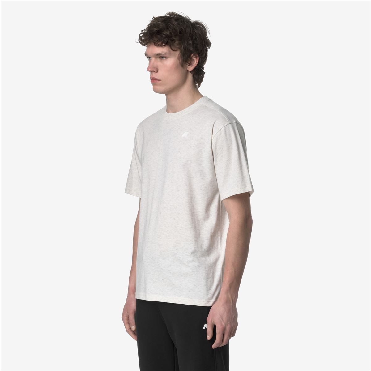 POLERA K-WAY MEN SOLO WHITE BLEACH MELANGE - 3