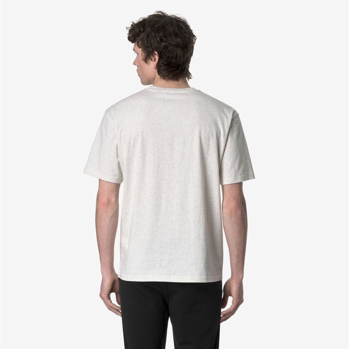 POLERA K-WAY MEN SOLO WHITE BLEACH MELANGE - 4