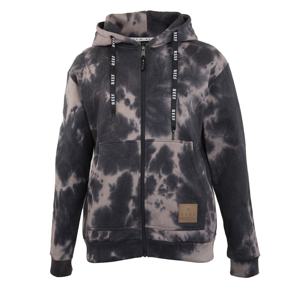 POLERON MEN FULL ZIPPER TIE DYE BEIGE BLACK - 1