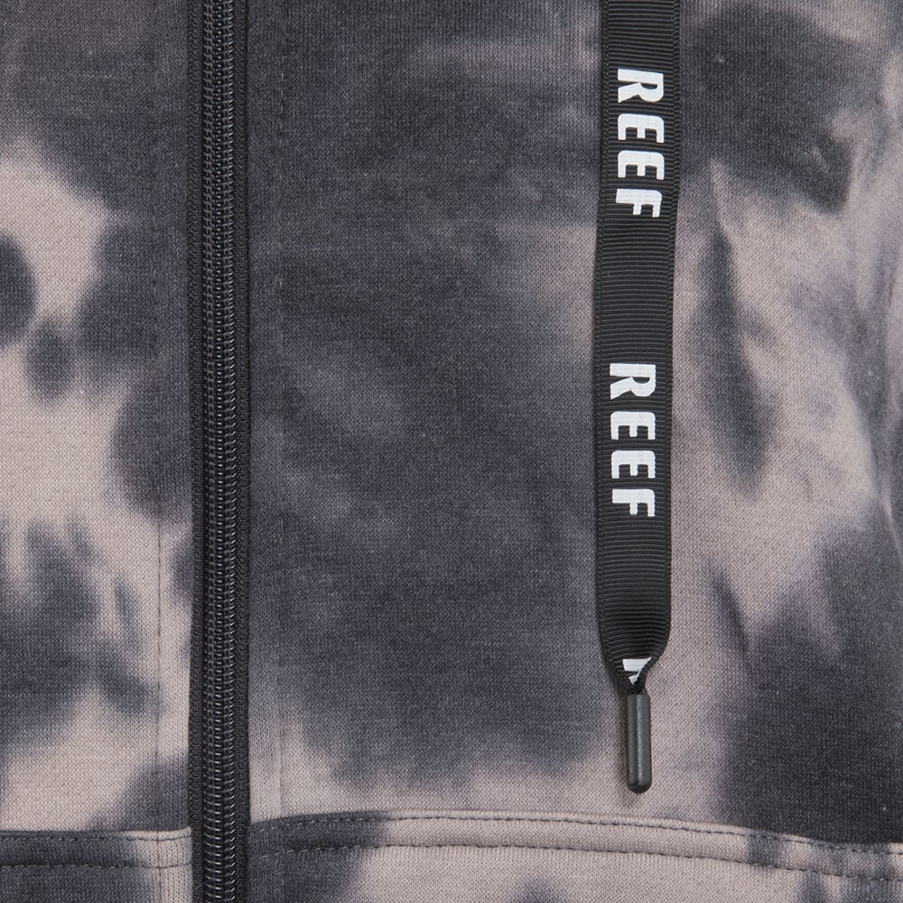 POLERON MEN FULL ZIPPER TIE DYE BEIGE BLACK - 4
