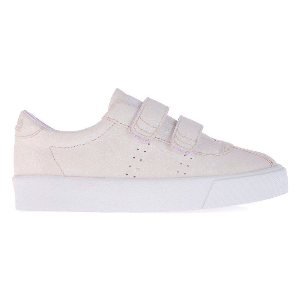 ZAPATILLA 2843 KIDS CLUB STRAPS GLITTER WHITE SUPERGA - 1