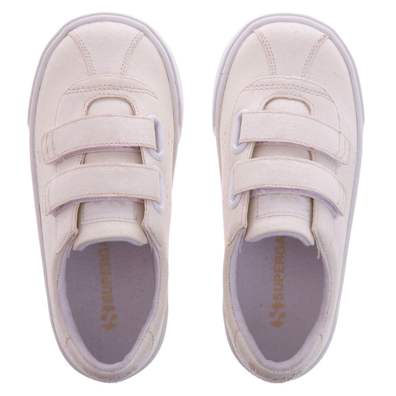 ZAPATILLA 2843 KIDS CLUB STRAPS GLITTER WHITE SUPERGA - 2