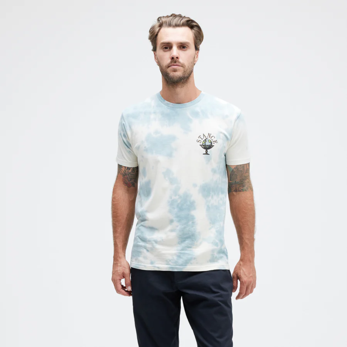 POLERA STANCE SOL BLUE WASHED - 4