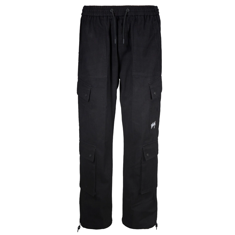 PANTALON WHATUP MEN CARGO BLACK LOW LOGO - 1