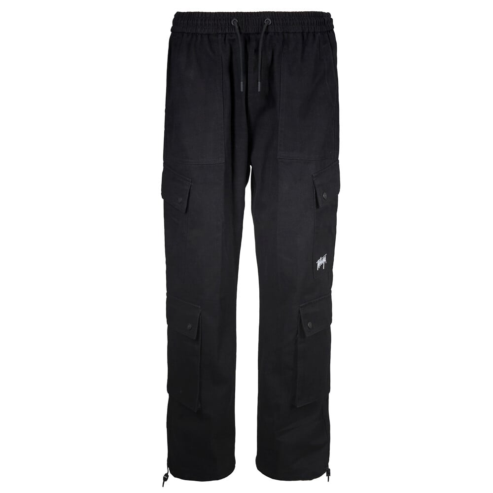 PANTALON WHATUP MEN CARGO BLACK LOW LOGO - 1