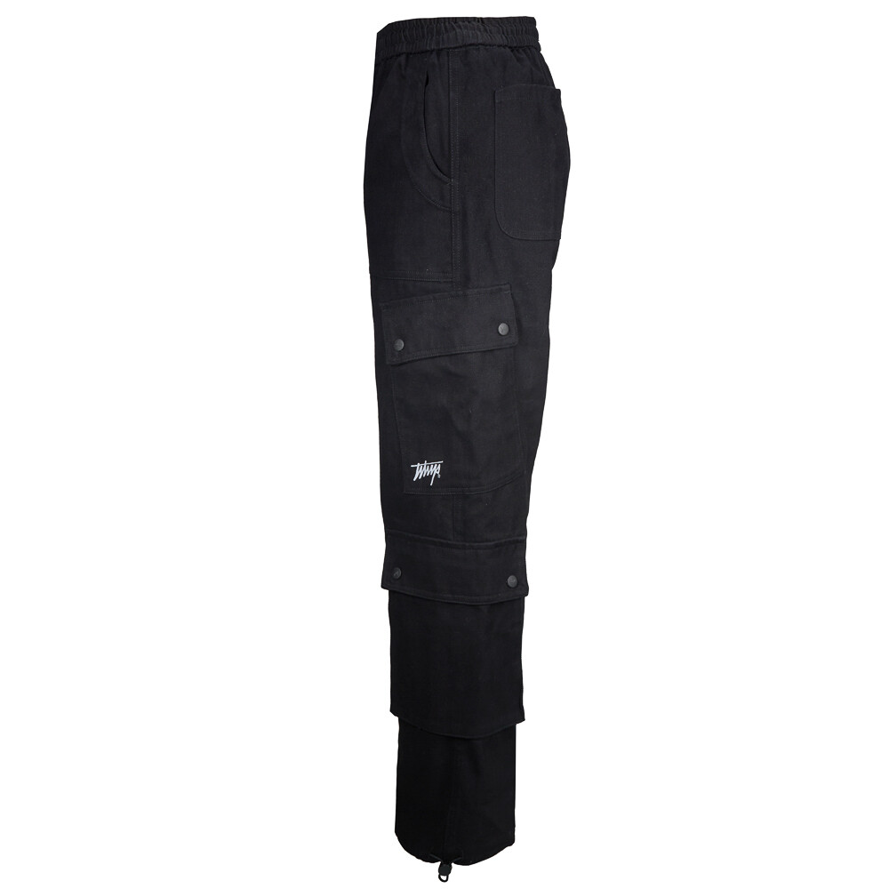 PANTALON WHATUP MEN CARGO BLACK LOW LOGO - 2