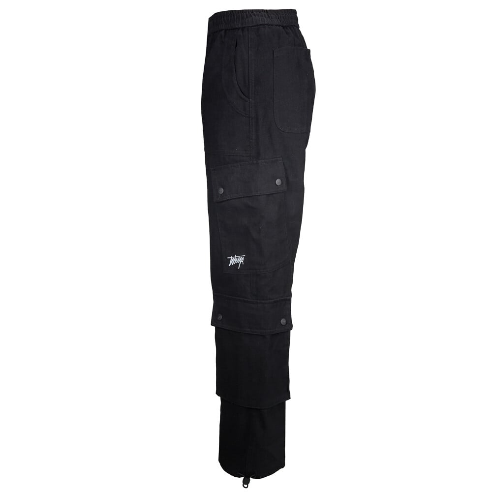 PANTALON WHATUP MEN CARGO BLACK LOW LOGO - 2