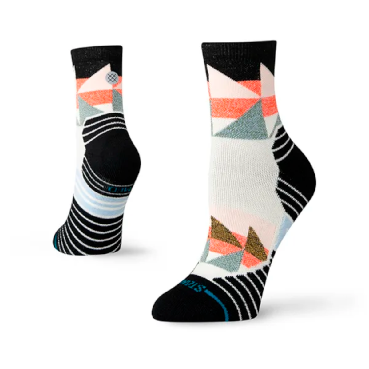 STANCE SOCK WOMEN TRI WOOL MID QUARTER BLACK - 1