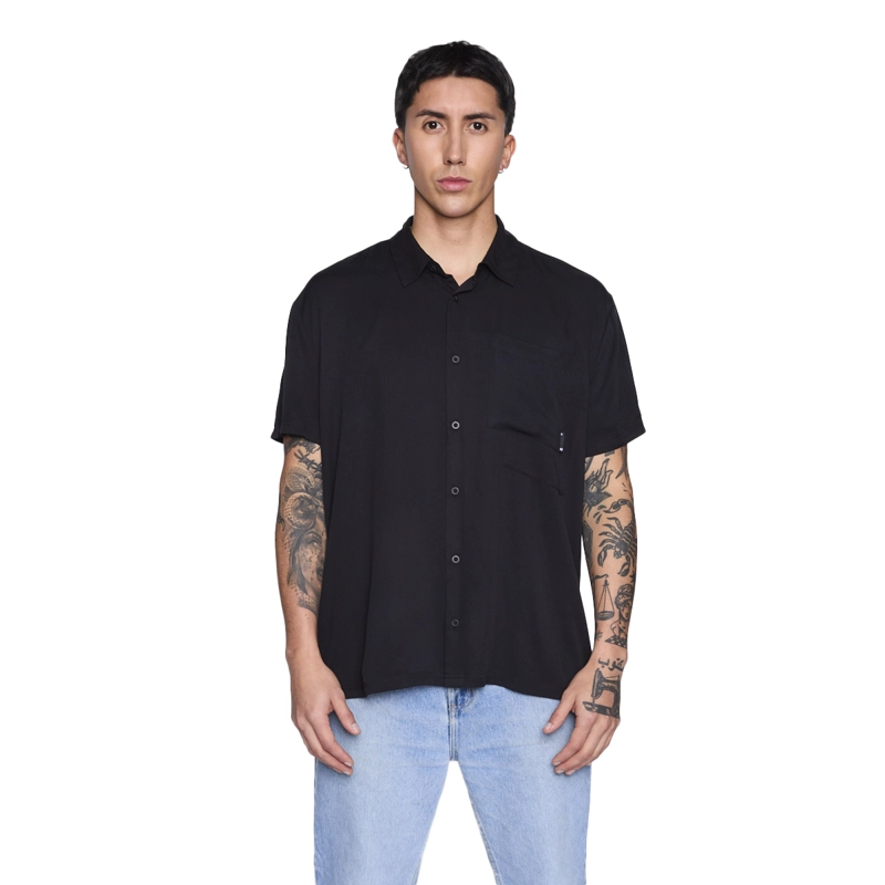 CAMISA WHATUP MEN ALL BLACK - 1