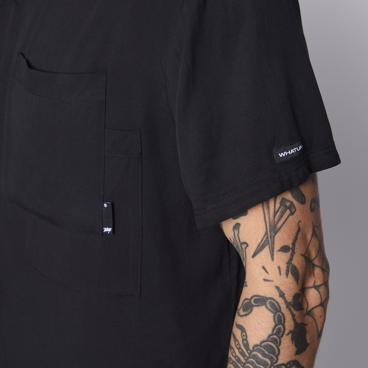 CAMISA WHATUP MEN ALL BLACK - 5