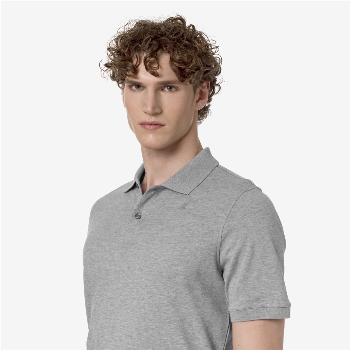 POLERA K-WAY MEN AMEDEE PIQUE GREY MELANGE - 5