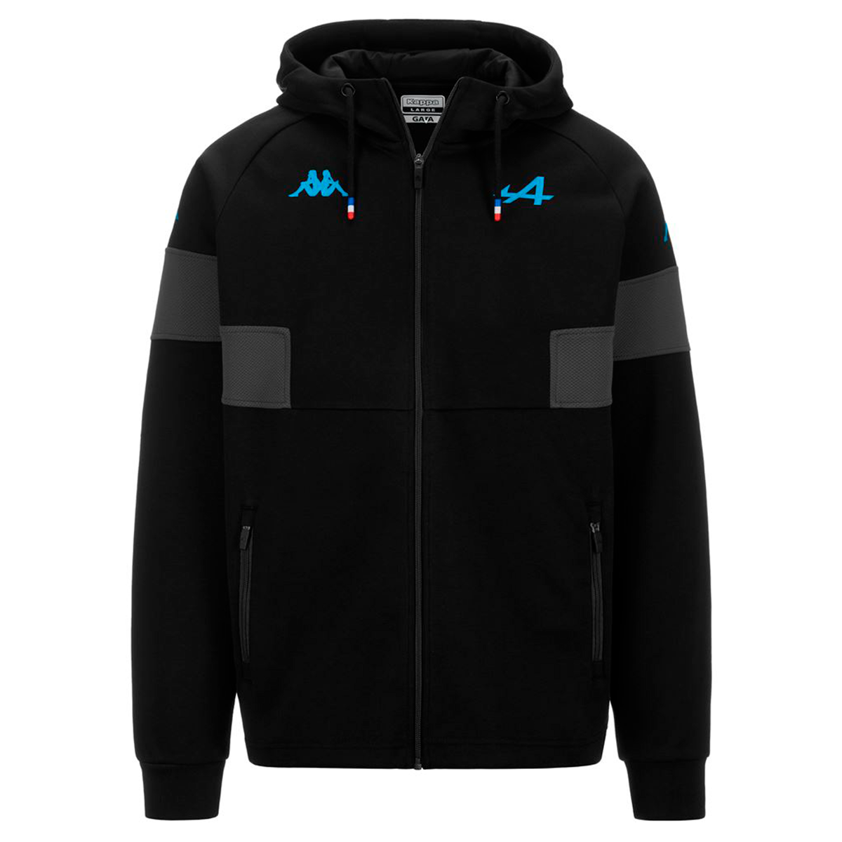 CHAQUETA KAPPA MEN SUPPORTER ADORFEO ALPINE F1 BLACK GREY LI - 1