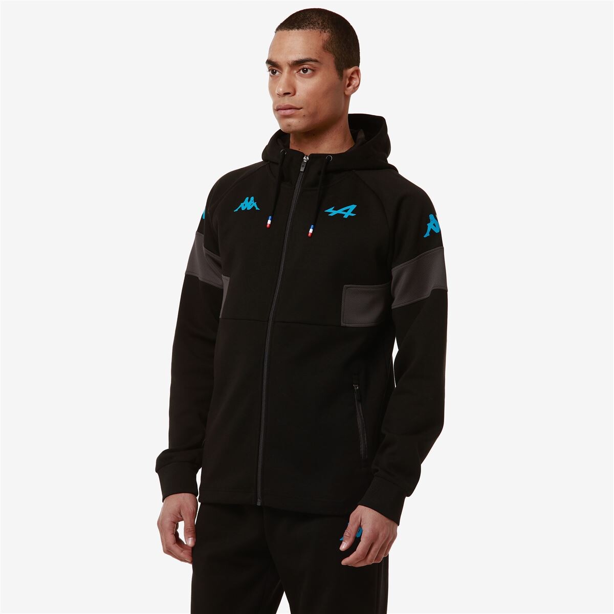 CHAQUETA KAPPA MEN SUPPORTER ADORFEO ALPINE F1 BLACK GREY LI - 5
