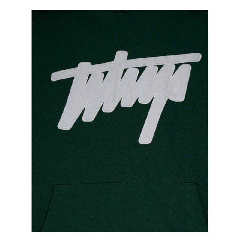 POLERON WHATUP HOMBRE HOODIE GREEN LOGO WHITE - 3