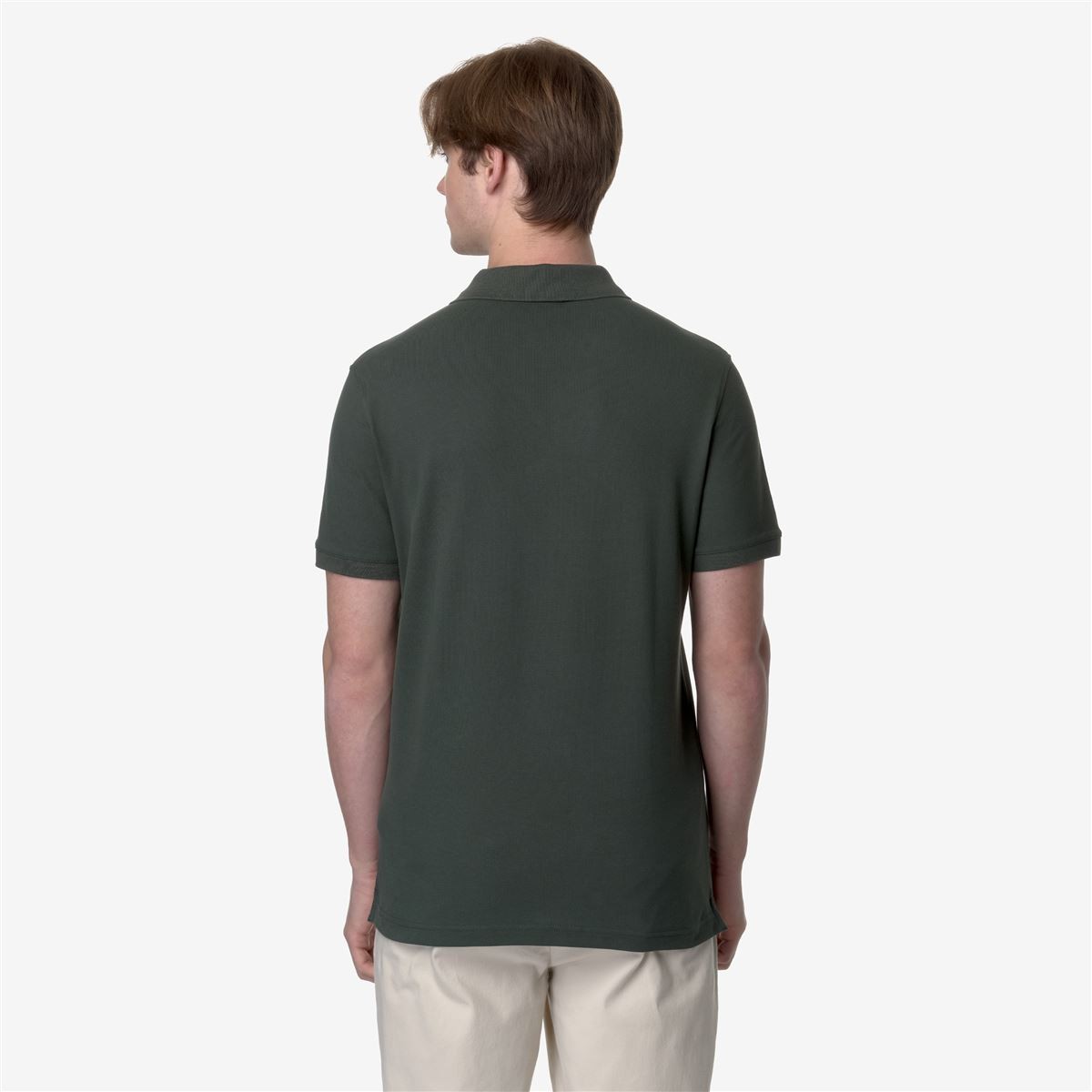 POLERA K-WAY MEN AMEDEE PIQUE GREEN BLACKISH - 4