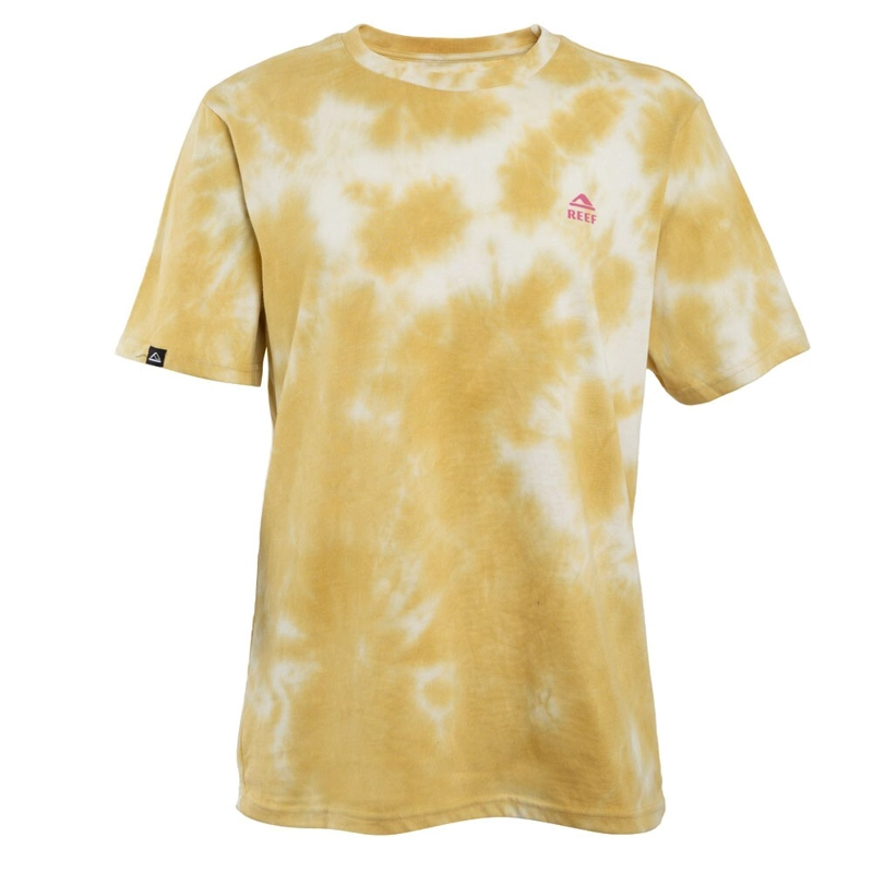 POLERA MANGA CORTA TIE DYE YELLOW BEIGE PINK - 1