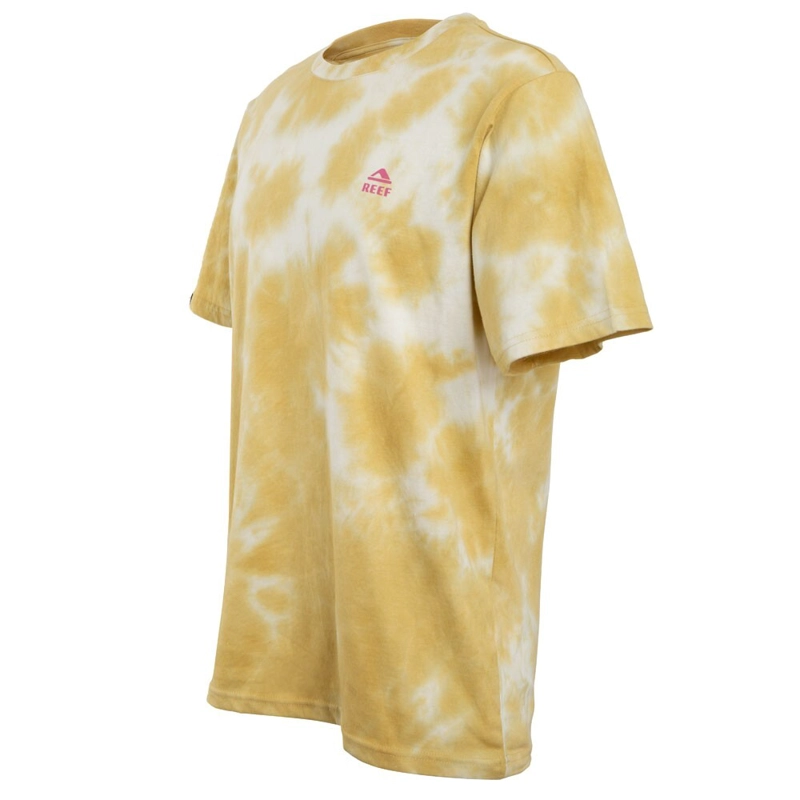 POLERA MANGA CORTA TIE DYE YELLOW BEIGE PINK - 2