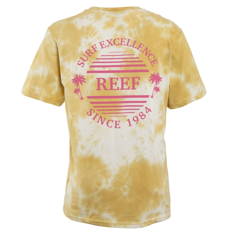 POLERA MANGA CORTA TIE DYE YELLOW BEIGE PINK - 3