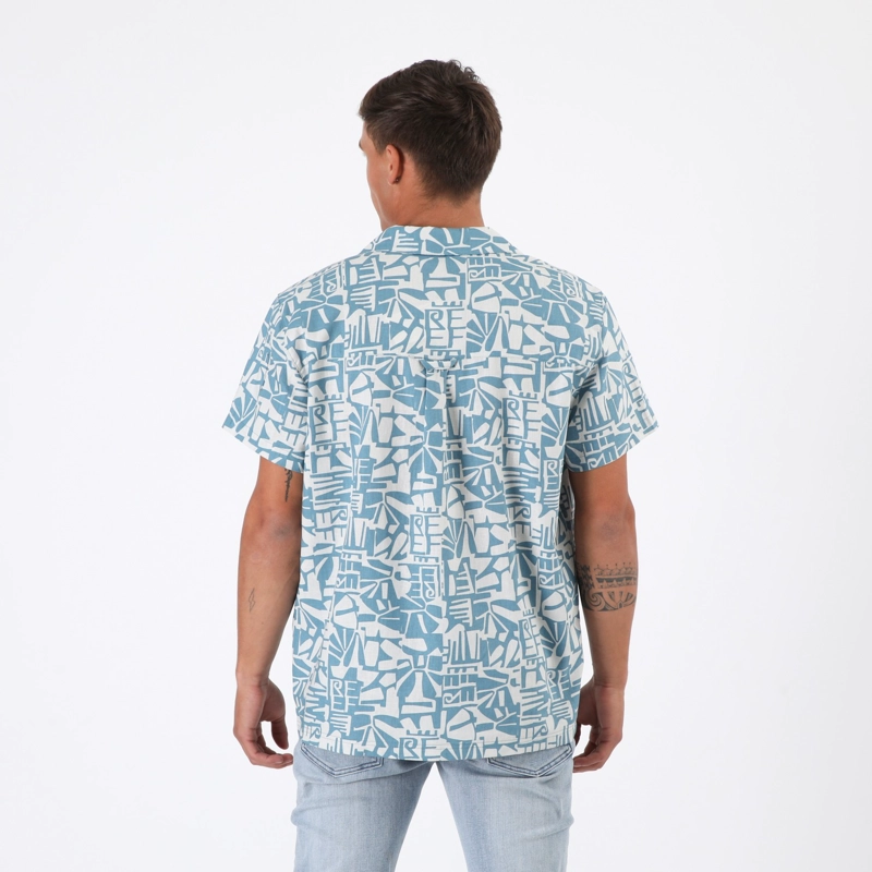 CAMISA REEF MEN CELESTE DISEÑOS AZUL - 2
